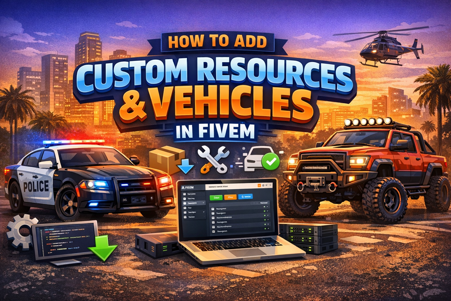 How to Add Custom Resources & Vehicles in FiveM