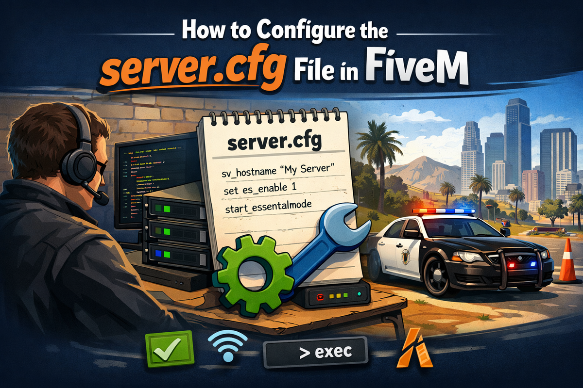 How to Configure the server.cfg File in FiveM