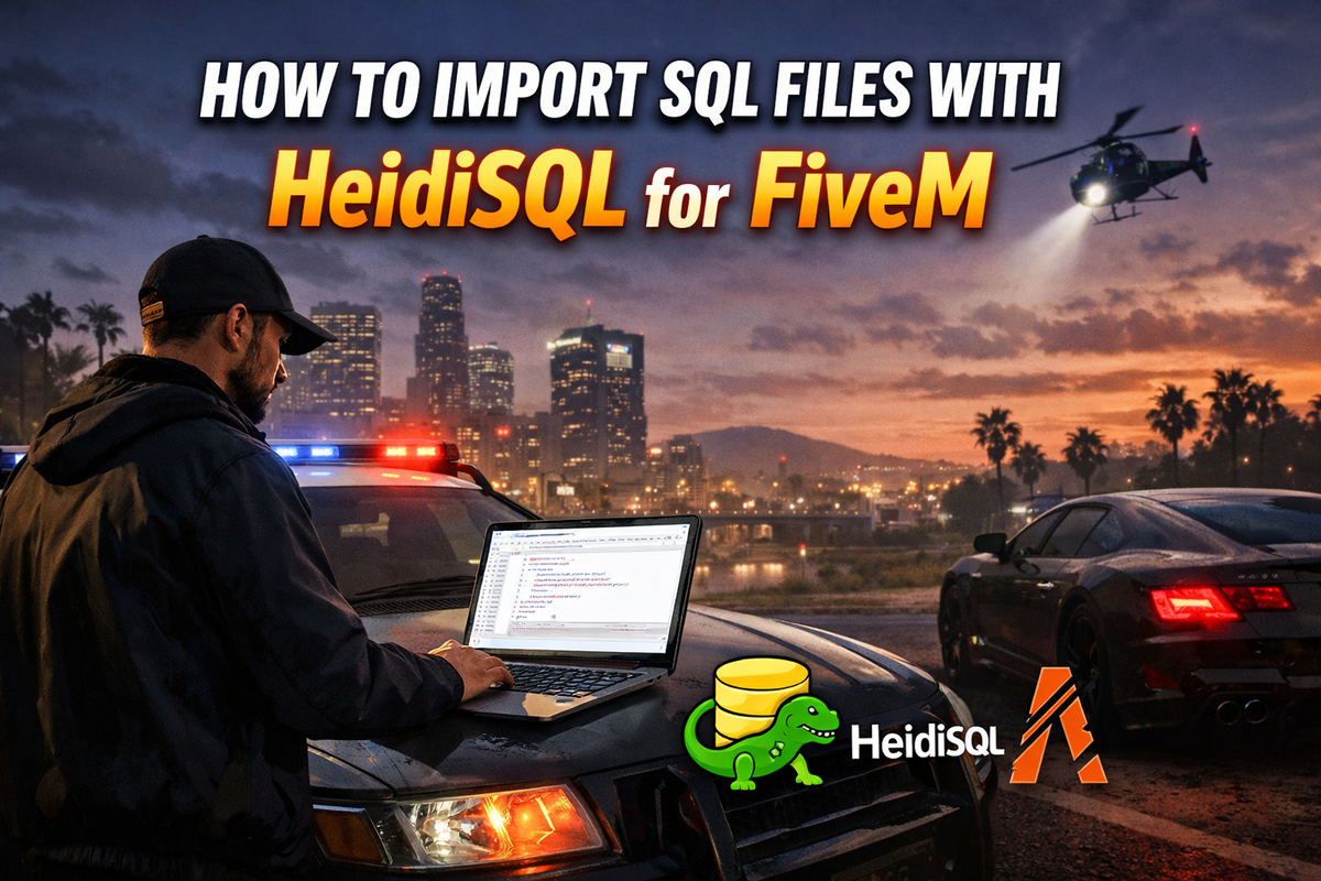 How to Import SQL Files with HeidiSQL for FiveM