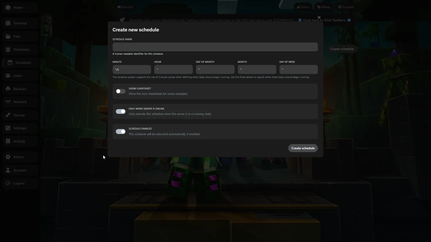 Left 4 Dead 2 Server-Backup-Oberfläche
