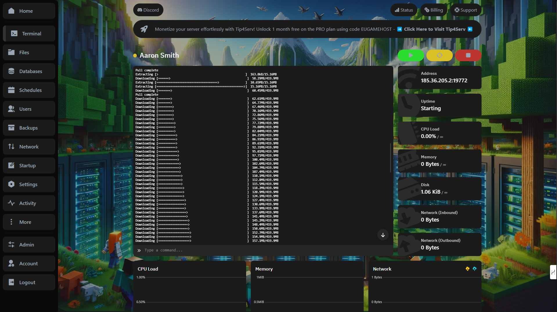 Conan Exiles server file manager interface