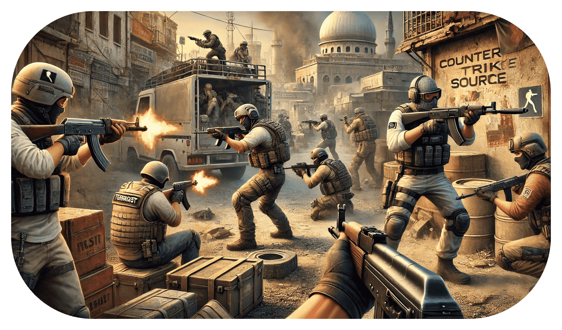 Interface du gestionnaire de fichiers du serveur Counter-Strike: Source