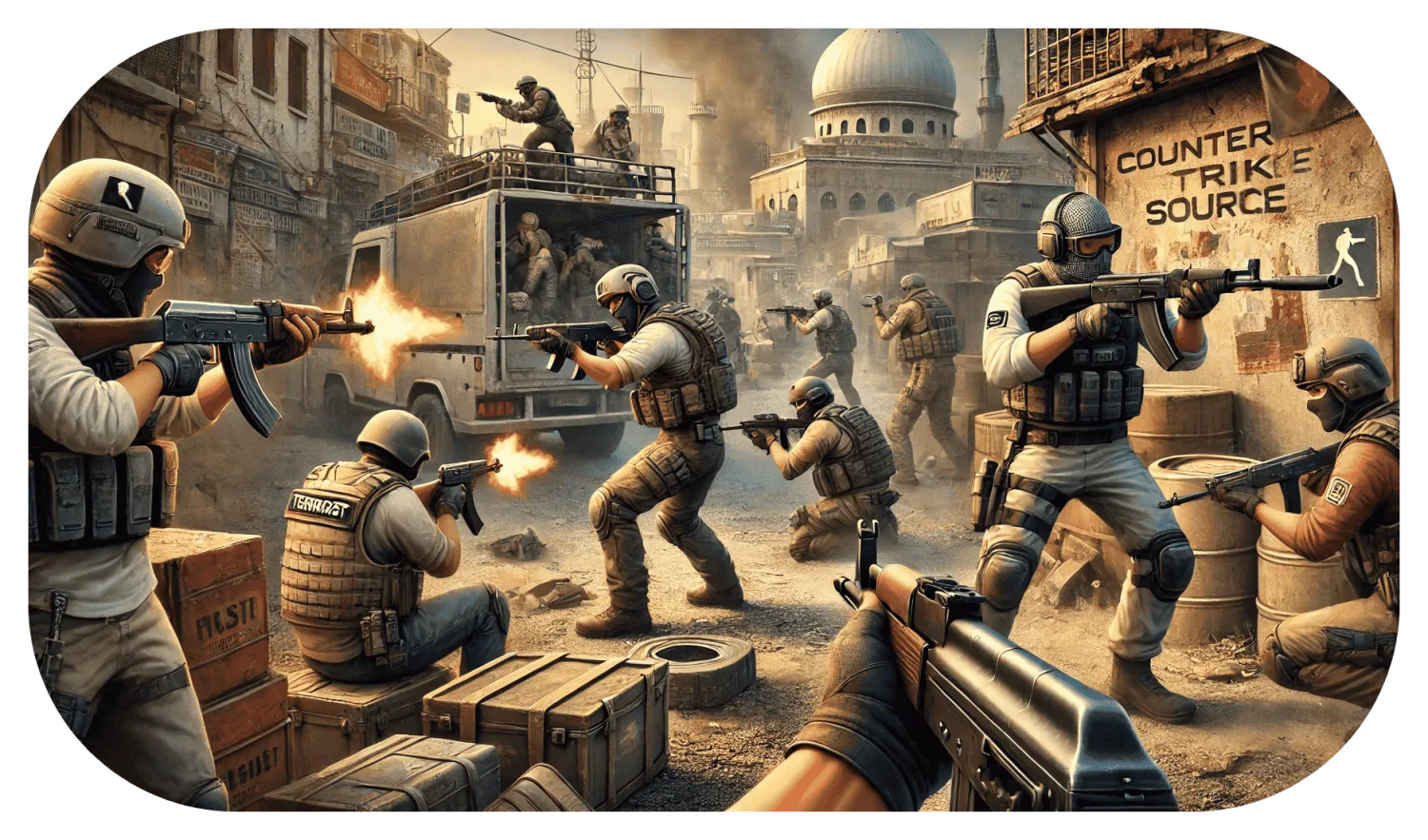 Interface du gestionnaire de fichiers du serveur Counter-Strike: Source