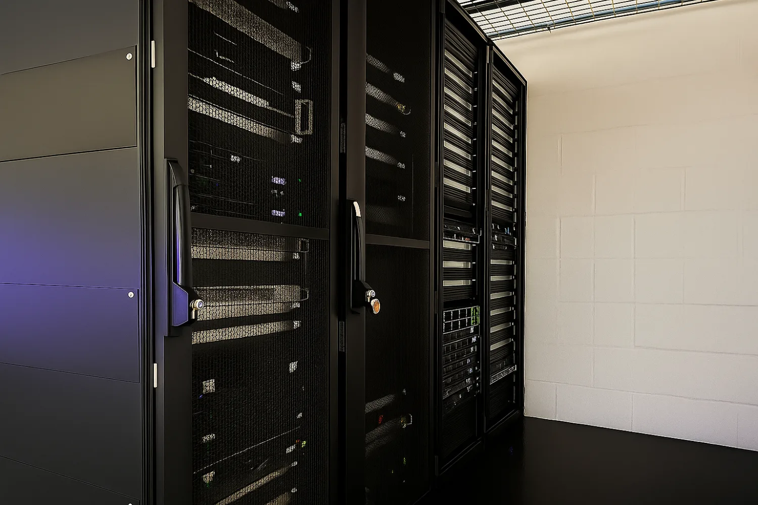 Racks inside the EUGameHost data centre in Norfolk